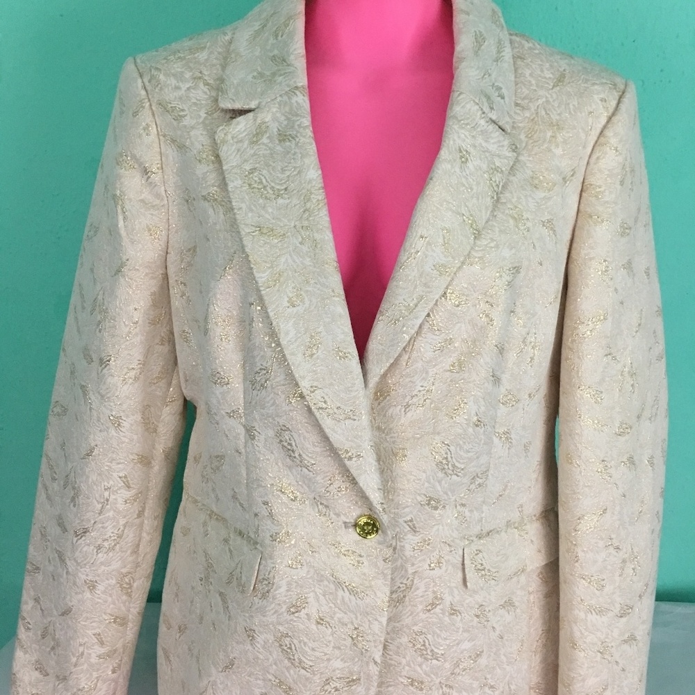 Dana Buchman Women's Gold Cream Blazer